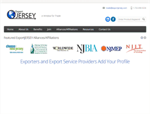 Tablet Screenshot of exportjersey.com